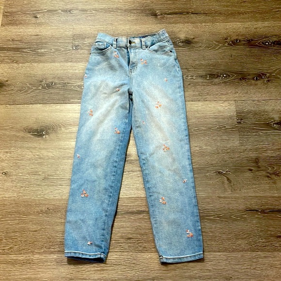 flower detailed cat & jack jeans - Picture 1 of 4